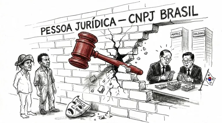Caricatura: Grupo econômico internacional pode responder por dívida de subsidiária brasileira