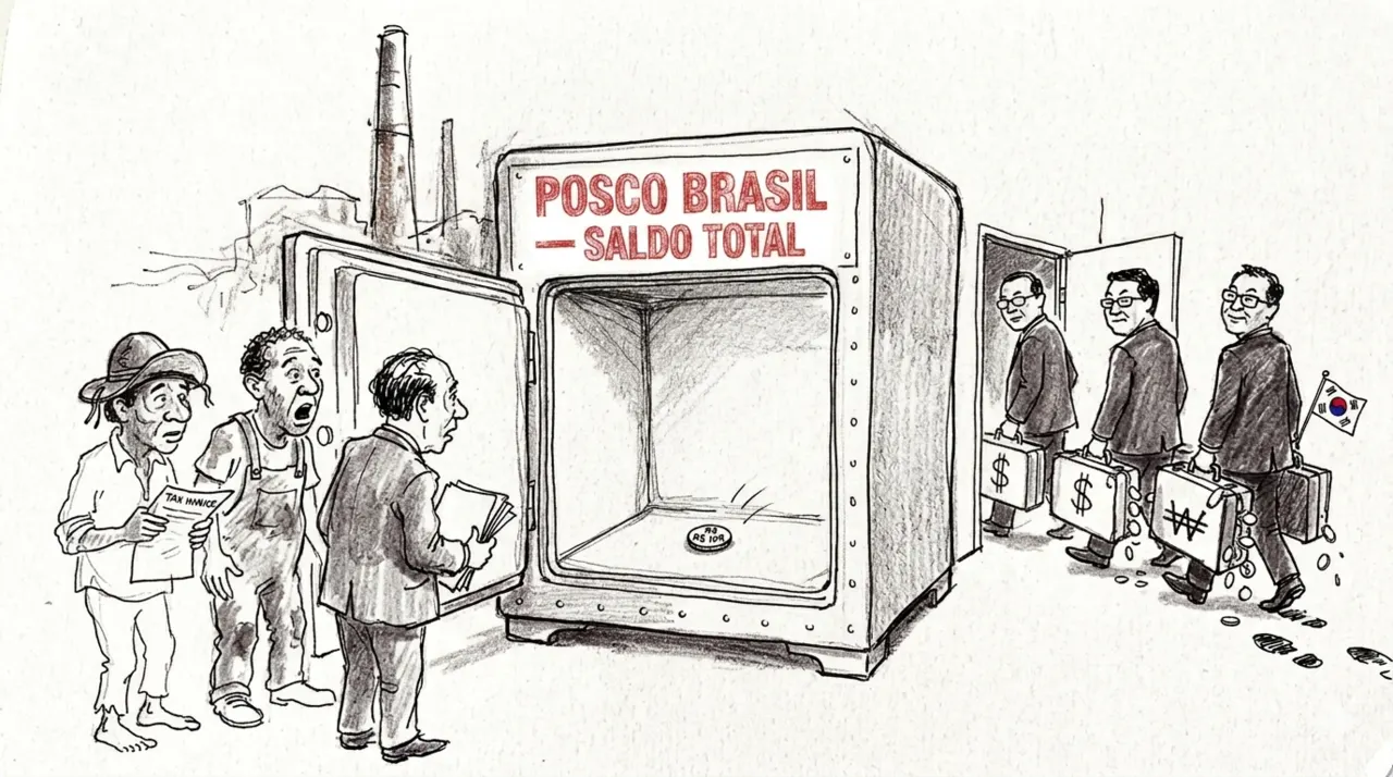 Caricatura: Understand how the Korean giant filed for bankruptcy, claimed to have R$ 109.00 in balance, and could default on millions in Brazilian businesses
