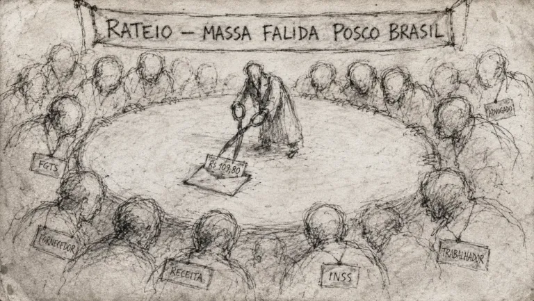 Caricatura: Empresa coreana que deve milhões diz a credores ter R$ 1,09 na conta